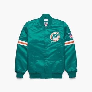 Men’s Medium Miami Dolphins Satin Starter Jacket